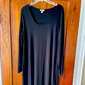 J Jill Black Knit Dress Size Small